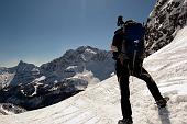 Invernale in vetta al Pizzo Farno (2502 m.) salendo dall'Alpe Corte e dal Passo Laghi Gemelli domenica 14 marzo 2010  - FOTOGALLERY